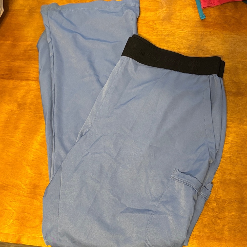 Blue healing hands scrub Pants